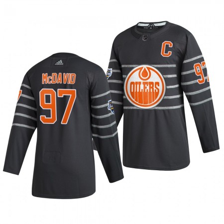 Camisola Edmonton Oilers Connor McDavid 97 Cinza Adidas 2020 NHL All-Star Authentic - Homem